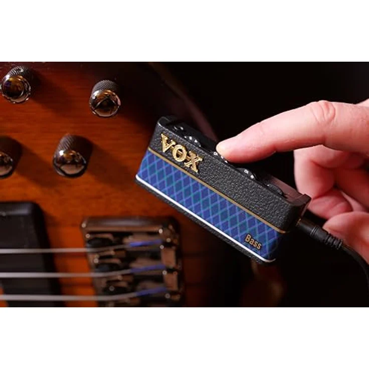 Vox amPlug3 Bass, Kopfhörerverstärker mit klassischem Basssound und Overdrive, Schwarz, Blau – Bild 5