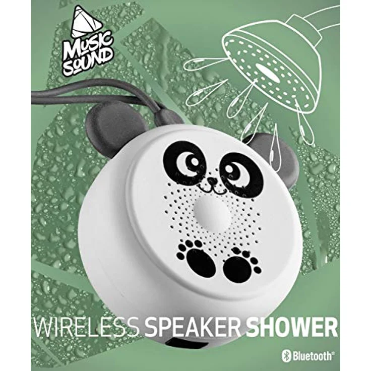 AQL Bluetooth-Lautsprecher mit Saugnapf für das Bad im süßen Panda-Design – Bild 2