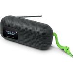 MUSE M-760 DBT, Bluetooth Lautsprecher mit DAB, FM Radio, spritzwassergeschützt, Auto Pairing (NFC), Akkubetrieben, USB-C