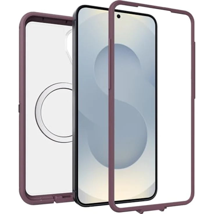 OtterBox Defender Series Pro XT Hülle mit Magneten für Samsung Galaxy S26+, stoßfest, transparent/lila, 7X Militärstandard getestet – Bild 5
