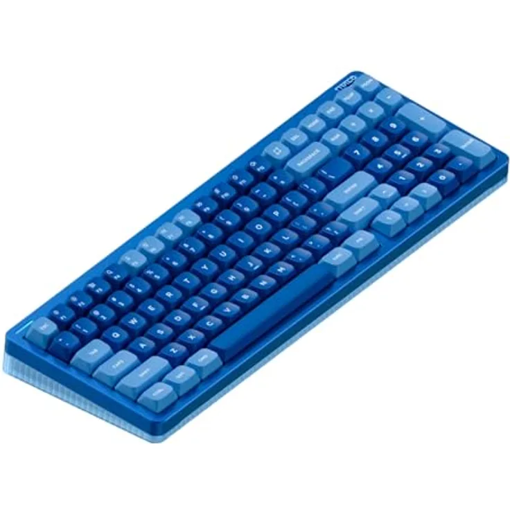 nuphy Halo96 V2 Kabellose Gaming-Tastatur, 96% Hot-Swap-fähig, RGB-Hintergrundbeleuchtung, QMK/VIA, Bluetooth/USB-C/2,4 GHz-Blue, Raspberry (46gf)