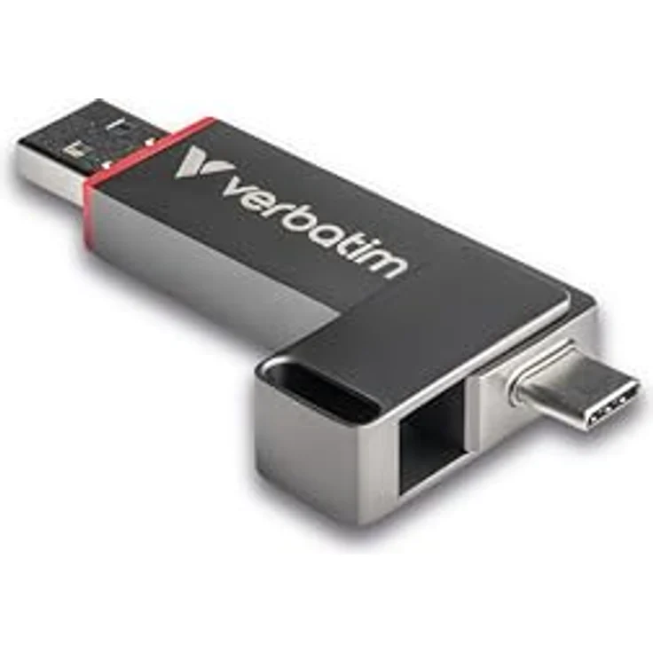 VERBATIM Dual QuickStick SSD USB-A/C 3.2 Gen1, 1TB USB-Stick mit 550 MB/s, grau – Bild 3