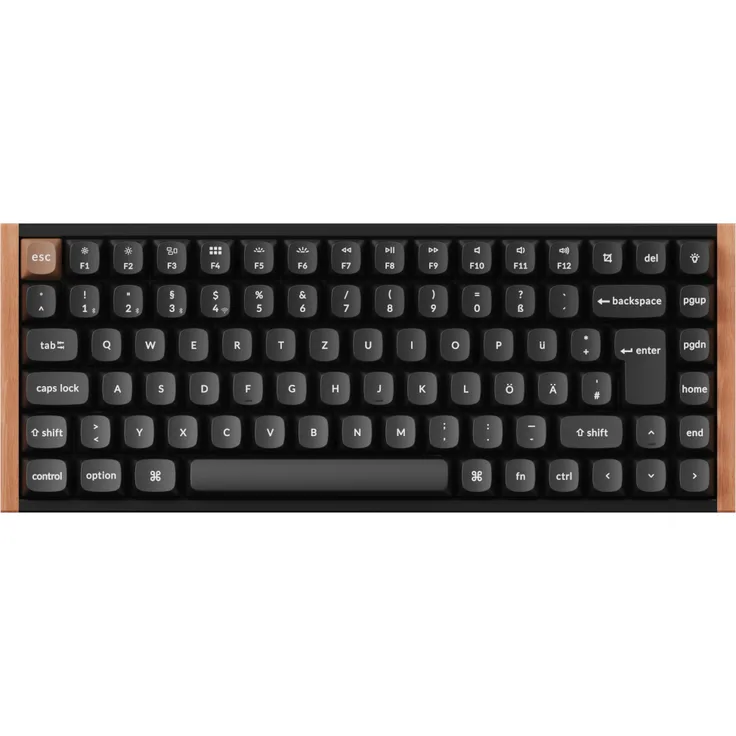 Keychron K2 HE, Wireless Magnetic Switch Custom Keyboard mit 75 % Layout (ISO-DE), RGB-Beleuchtung und Multi-Action Tasten