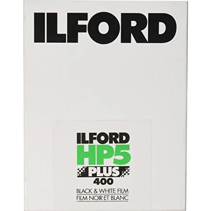 Ilford HP5 Plus 4 x 5, 25 Blatt, Schwarz - Fotopapier für professionelle Schwarz-Weiß Aufnahmen