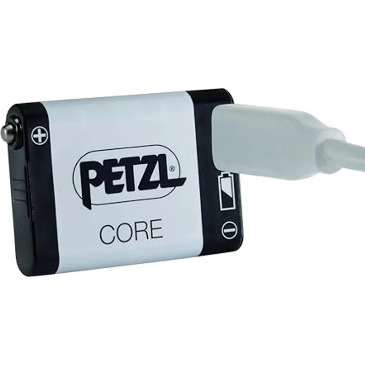 Petzl CORE Stirnlampen-Akku, 1250 mAh Lithium-Ionen, USB-C Ladeanschluss, schwarz/weiß – Bild 2