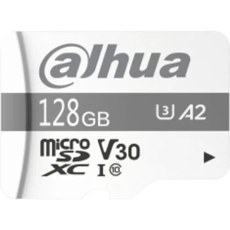 Dahua 128GB MicroSD Surveillance Speicherkarte, transparent, optimiert für kontinuierliche Videoaufzeichnung, hohe Ausdauer, temperaturbeständig