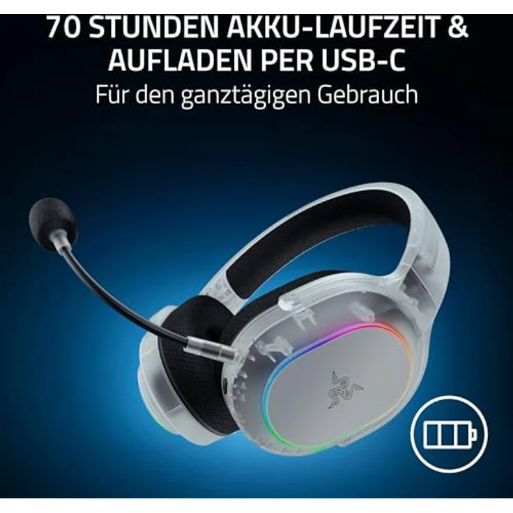 Razer Barracuda X Chroma, Kabelloses Gaming Headset mit RGB-Beleuchtung, Weiss – Bild 7