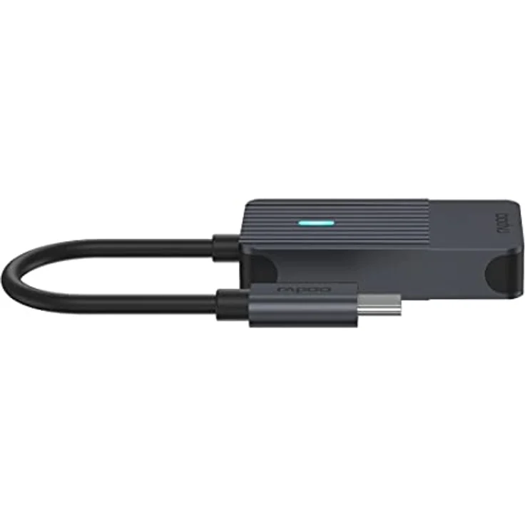 Rapoo UCA-1004 USB-C auf HDMI Adapter mit 4K@60Hz, Aluminium, kompatibel mit MacBook Pro, MacBook Air, iPad Air / Pro, Surface Pro / Go, Laptop, Notebook, Smartphone – Bild 3