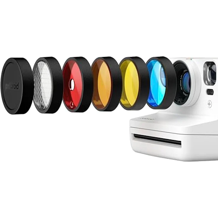 Polaroid Now & Now+ Filter Set, kreative Effekte mit Sternenblitze, rot, orange, blau, gelb, inkl. Objektivschutz und Aufbewahrungstasche – Bild 4