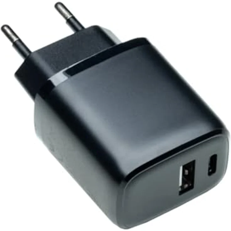 DINIC USB C + A Ladegerät, 20W Schnellladegerät mit Power Delivery und QC 3.0, Schwarz – Bild 5