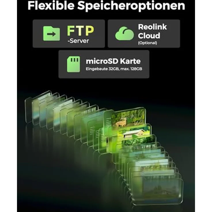 Reolink Wildkamera 4K 8MP 3G/4G LTE mit 360º Rundumsicht, No-Glow, Tiererkennung, 355°/90° Schwenk, 2-Weg-Audio (Außenbereich, 1-tlg.) – Bild 7