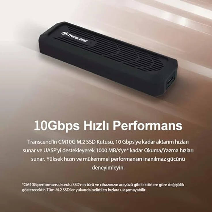 Transcend M.2 PCIe/SATA SSD Gehäuse-Kit, Ultra-schnelle Lesegeschwindigkeiten bis zu 3500 MB/s - TS-CM10G – Bild 4