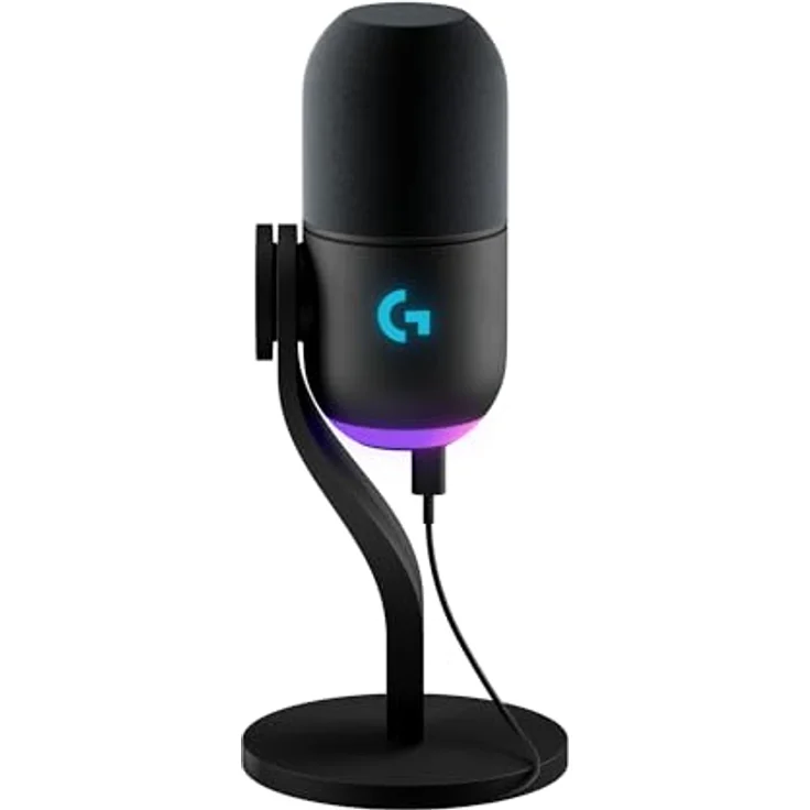 Logitech G Yeti GX dynamisches RGB-Gaming-Mikrofon mit LIGHTSYNC, USB-Mikrofon zum Streaming, Superniere, USB-Plug-and-Play für PC/Mac – Schwarz – Bild 1