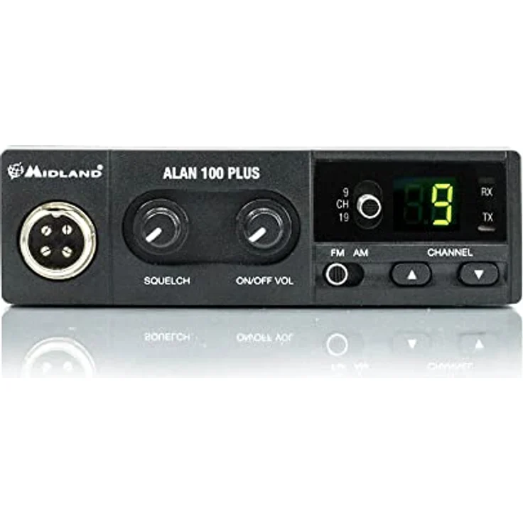 Midland Alan 100 Plus B, CB-Mobilfunkgerät mit AM/FM, automatischer Rauschunterdrückung, schwarz – Bild 3