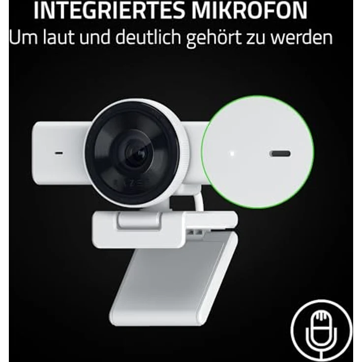 RAZER Kiyo V2 X, Full-HD Webcam mit 1080p, 60 FPS, integriertem Mikrofon und Weitwinkel-Objektiv – Bild 7