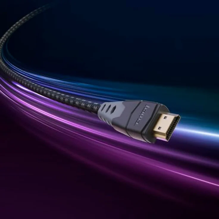 Hama 205445 High Speed HDMI-Kabel, Männlich Gerade, 48 Gbit/s, 8K, 1,5 m, vergoldet, Schwarz – Bild 6