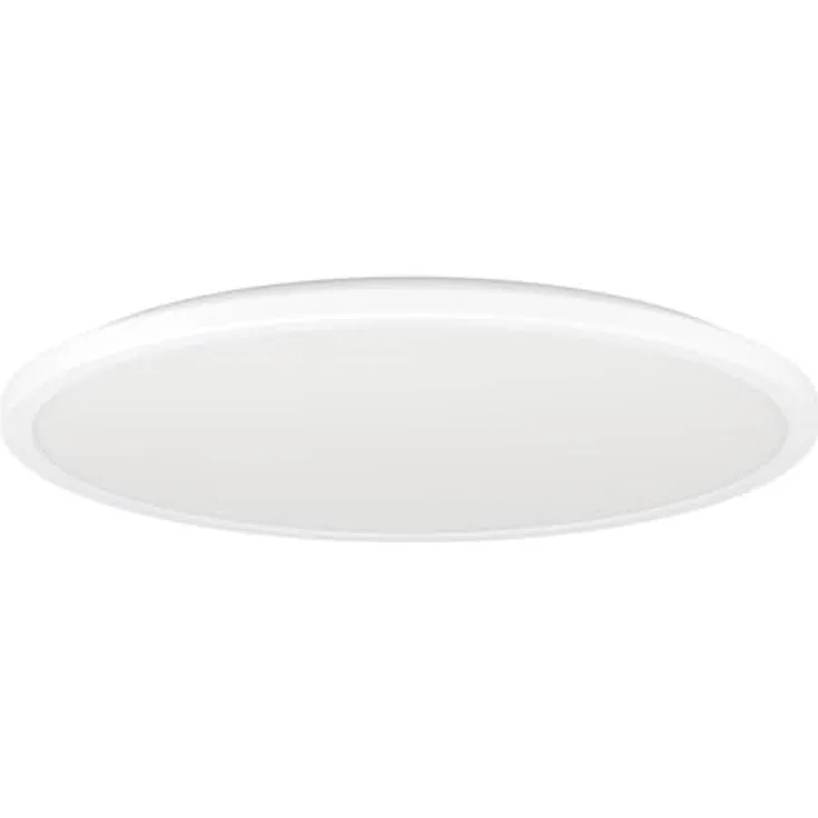 EGLO LED Deckenleuchte Rovito, runde Badezimmer Deckenlampe in Weiß, IP44, Ø 50 cm, warmweiß-kaltweiß