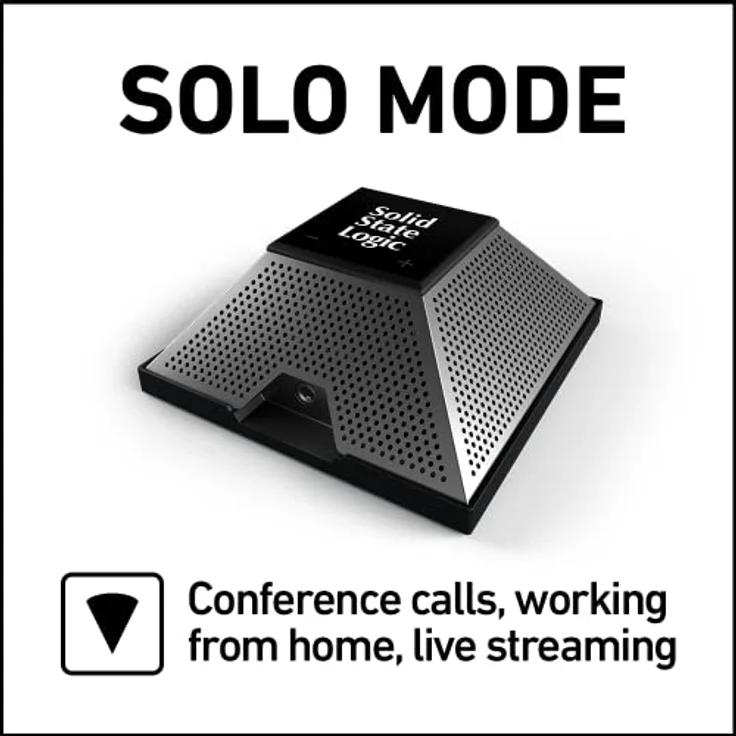 SSL (Solid State Logic) CONNEX by Solid Logic Tragbares USB-Mikrofon Konferenzen, Erstellung von Inhalten, Live-Streaming, Musikaufnahme auf PC/Mac, Quad-Kondensatormikrofon-Array und 4 Benutzermodi – Bild 3