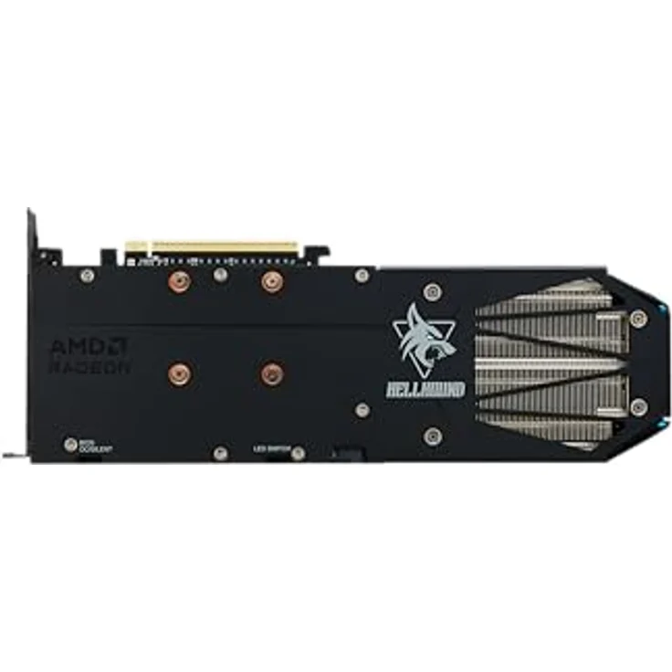 PowerColor Radeon RX9060XT Hellhound OC, Grafikkarte mit 16GB GDDR6, 310 mm, HDMI 2.1 und DisplayPort 2.1 – Bild 4