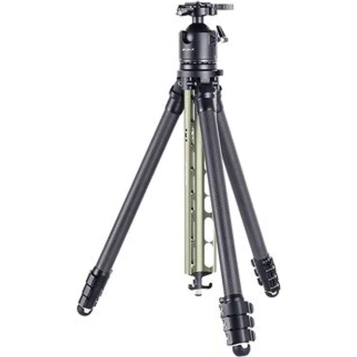 AOKA TS-254C Carbonstativ + DH-45 Kugelkopf, 4-Segment-Beine, 10-lagige Carbonfaser, grün
