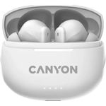 CANYON Bluetooth Headset TWS-8 weiß, 13-mm-Lautsprecher, Umgebungsgeräuschunterdrückung