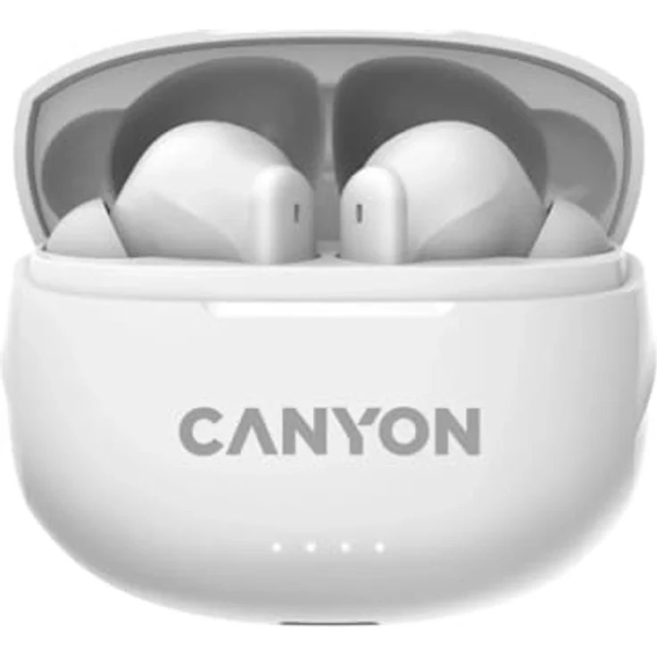 CANYON Bluetooth Headset TWS-8 weiß, 13-mm-Lautsprecher, Umgebungsgeräuschunterdrückung – Bild 1