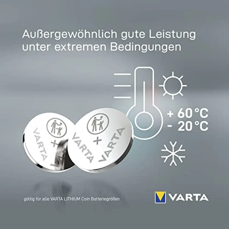 VARTA CR 1620 Lithium Knopfzelle CR1620, 1er Pack – Bild 3