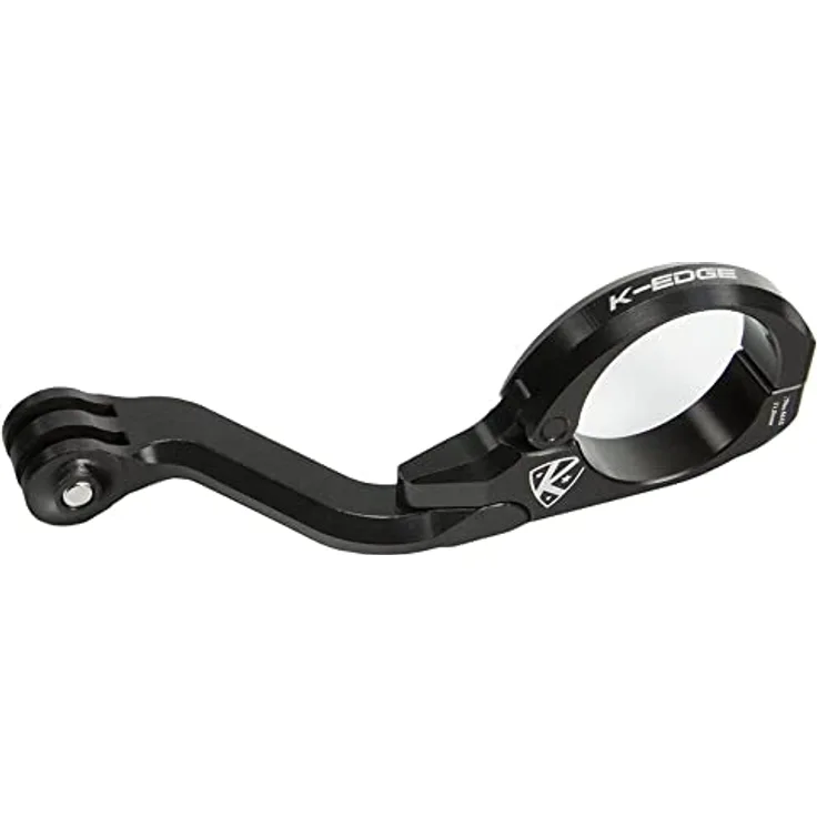K-Edge K13-1440 GO Big On-Center Halterung, CNC-gefräst aus Aluminium, kompatibel mit GoPro HERO und Garmin VIRB, Schwarz, One Size