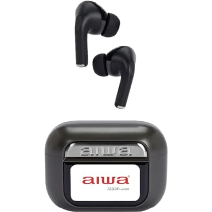 Aiwa EBTW-350TN, Kabellose Kopfhörer mit Ladebox, Schwarz – Bild 5
