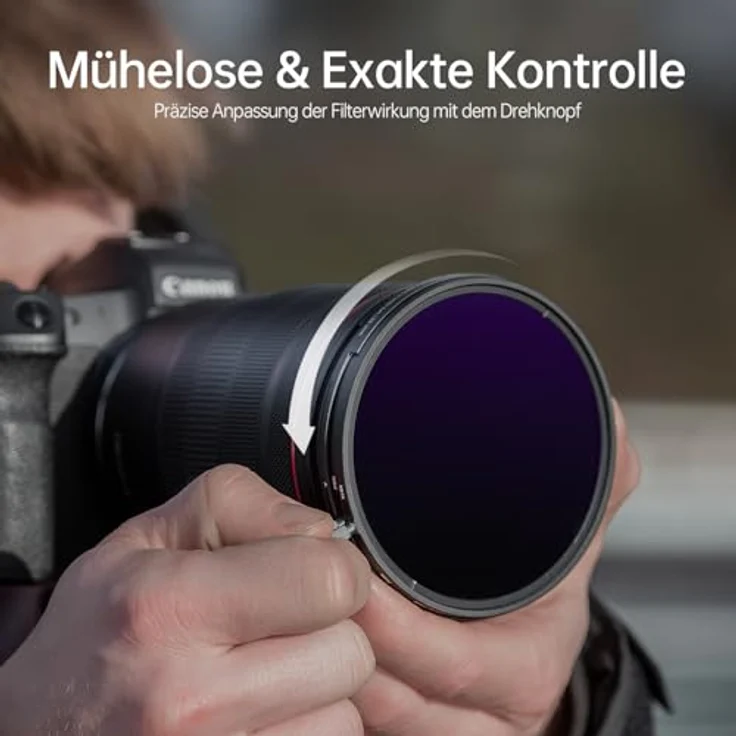 Rollei F:X Pro Magnetic Mark II VND Set 82 mm, Rundfilter Set mit 3 Magnetische Variable Graufilter ND2-ND500, Schwarz – Bild 5