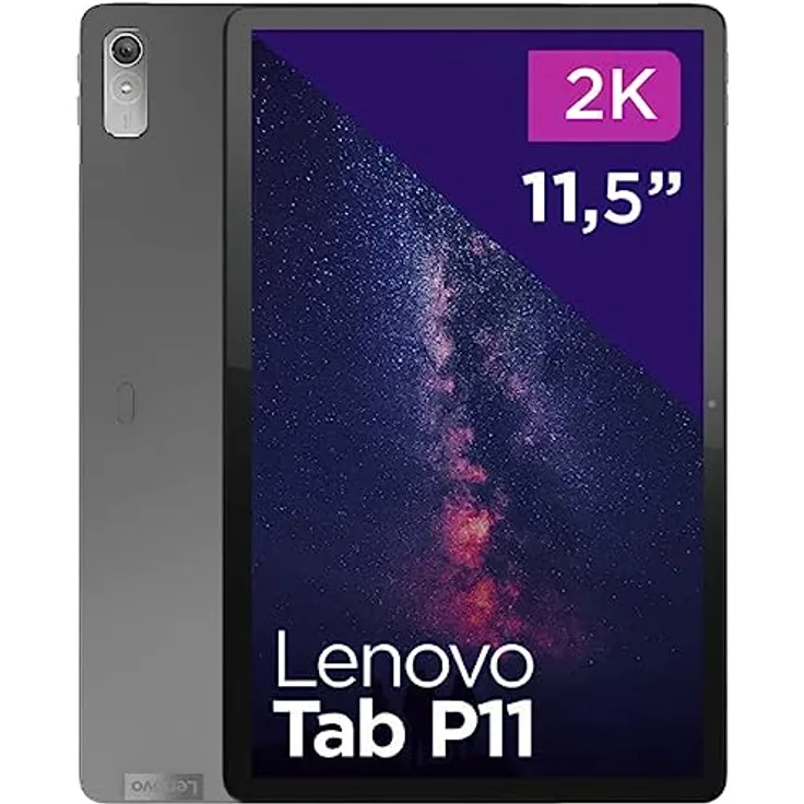 Lenovo Tab P11 (2. Gen) 29,21cm (11,5 Zoll, 2000x1200, 2K, 120Hz, WideView, Touch) Tablet Computer (MediaTek Helio G99, 4GB RAM, 128GB UFS, Arm Mali-G57 MC2, Wi-Fi, Android 12L) grau