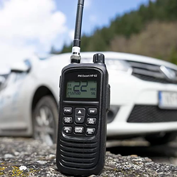 PNI Escort HP 82, tragbares CB-Handfunkgerät mit 4 W Sendeleistung, 7 Standards und 1800-mAh-Akku – Bild 12