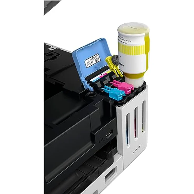 Canon MAXIFY GX6550, Multifunktionsdrucker All-in-One mit MegaTank, kabellos, A4, WLAN & Ethernet, 24 ipm Schwarzweiß, 15,5 ipm Farbe – Bild 5