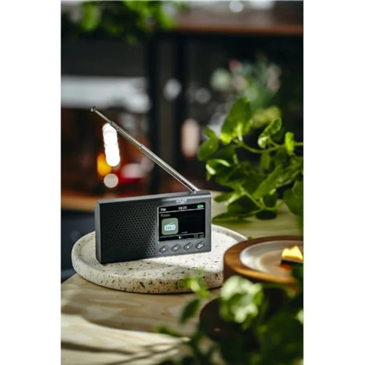 Adler AD 1198 UKW-Reiseradio, FM 87,5 – 108 MHz RDS, Bluetooth 5.0, LCD-Display, bis zu 20 Sender, analog/digital, schwarz – Bild 3