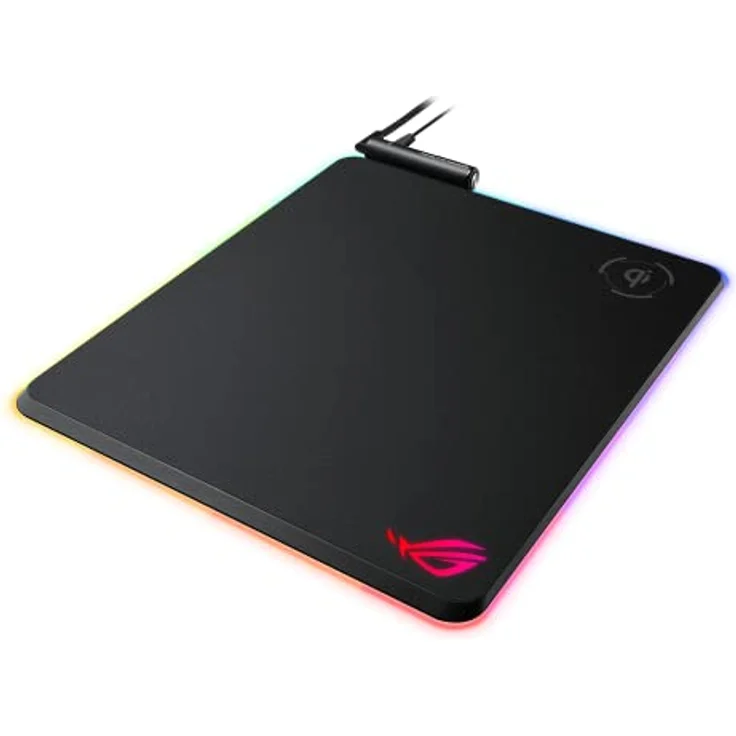ASUS ROG Balteus QI RGB Gaming-Mauspad (drahtlose Ladefunktion, Aura Sync, USB-Passthrough, rutschfest) – Bild 2