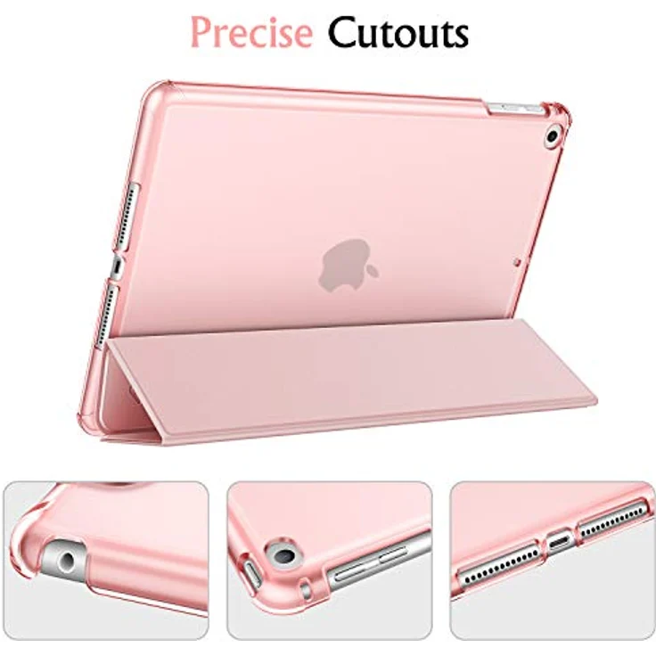 Fintie Hülle für iPad 9.7 Zoll 2018/2017 - Ultradünn Schutzhülle mit transparenter Rückseite Abdeckung Cover mit Auto Schlaf/Wach für 9.7" iPad 6. Generation / 5. Generation, Roségold – Bild 5