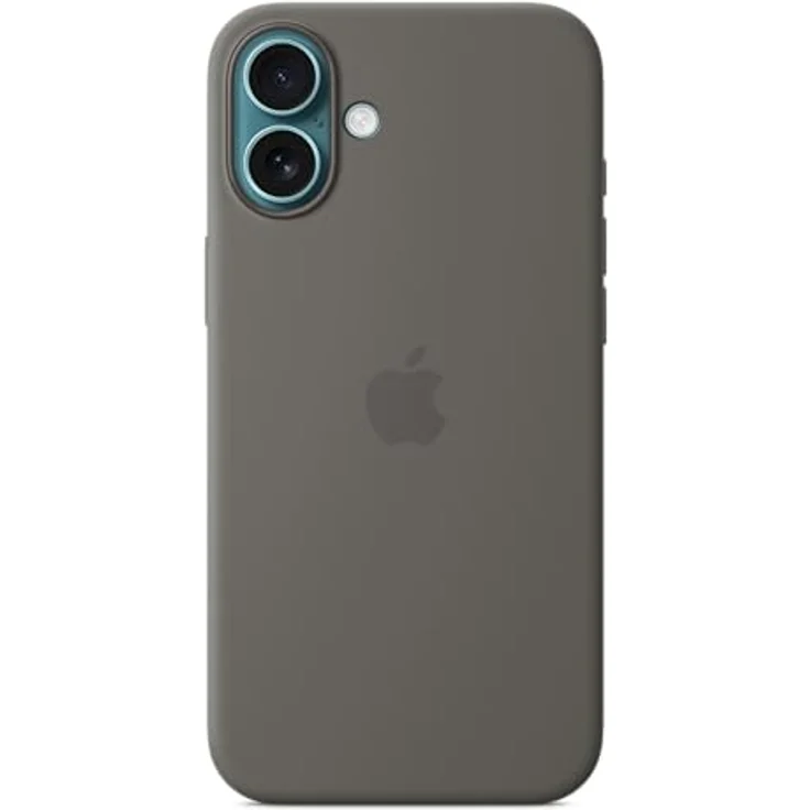 Apple iPhone 16 Plus Silikon Case mit MagSafe – Steingrau, MagSafe Kompatibilität, Mikrofaserfutter, Kamera­steuerungsfunktion – Bild 2