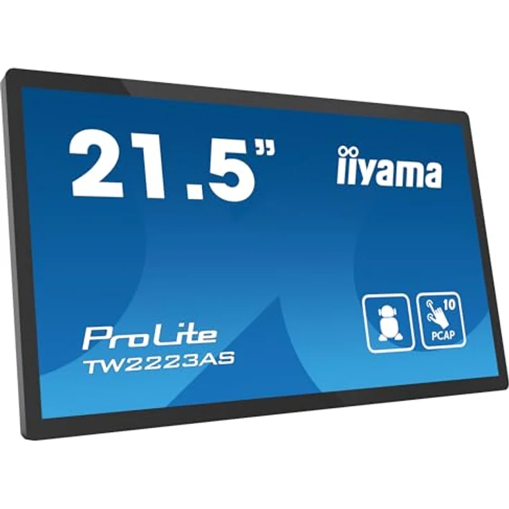 iiyama Prolite TW2223AS-B2 21,5" Full-HD VA LED-Monitor mit Android OS WiFi Bluetooth SD Slot 6H 24/7, schwarz – Bild 4