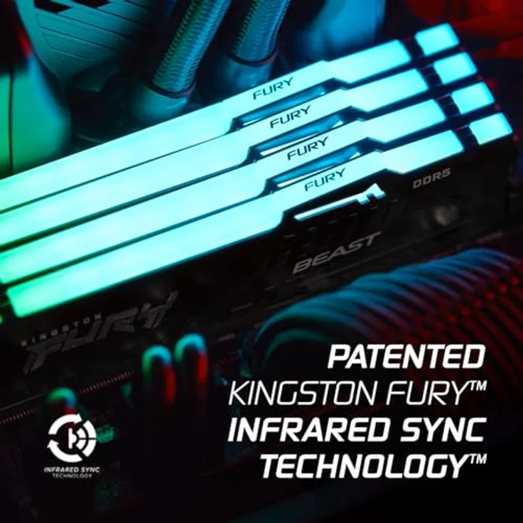 Kingston Fury Beast Schwarz RGB Expo 32GB 6000MT/s DDR5 CL30 DIMM Desktop Gaming Speicher Kit mit 2 - KF560C30BBEAK2-32 – Bild 5