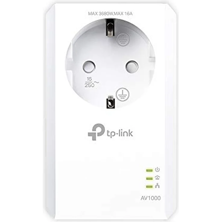 TP-Link TL-PA7017 P AV1000 Gigabit Powerline Adapter mit Steckdose (1x Gigabit Port, Plug und Play, kompatibel zu allen gängigen Powerline Adaptern) multicolour – Bild 1