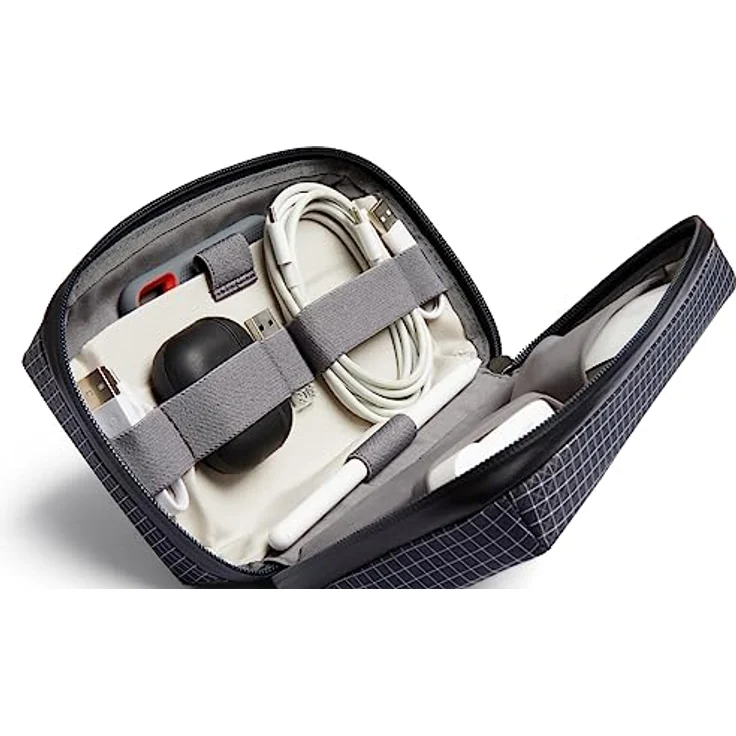 Bellroy Tech Kit, Etui mit Reißverschluss für Tech Accessoires, wasserabweisend, Arcade Gray – Bild 3
