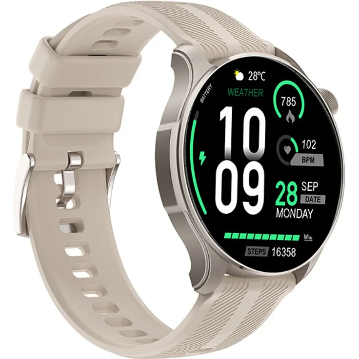 Tracer Smartwatch SM7 ASTRAT Amoled 1,4 Zoll, Blutdruckmessung, Herzfrequenzmessung, Schlafmonitor, Beschleunigungsmesser, Sportmodi, Schrittzähler
