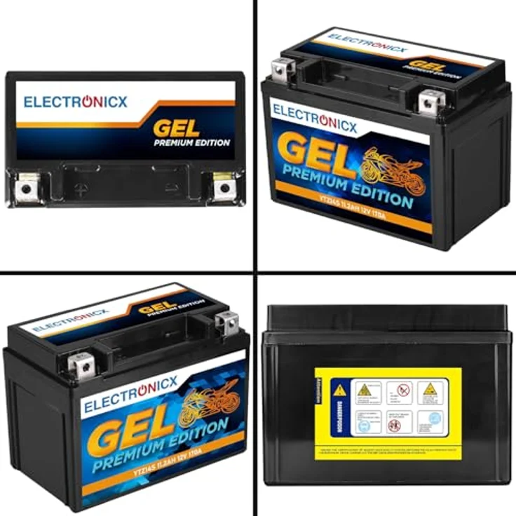 Electronicx Extreme Edition GEL Motorradbatterie 12Ah 12V, wartungsfrei, auslaufsicher, rüttelfest für Motorrad, Roller, Quad, ATV – Bild 9