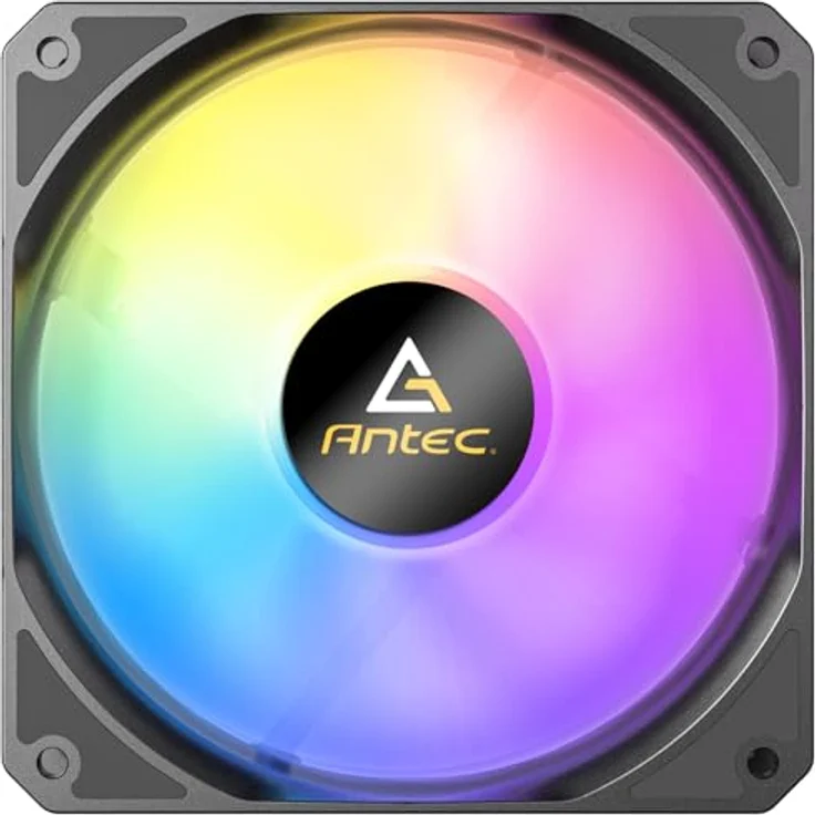 Antec P12R PWM ARGB REVERSE Gehäuselüfter, schwarz mit Hydrauliklager und Silikon-Stoßdämpfern – Bild 4