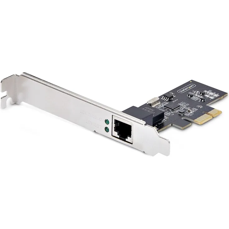 StarTech com PR12GI-NETWORK-CARD, Eingebaut, Kabelgebunden, PCI Express, Ethernet, 2500 Mbit/s, Schw, Netzwerkkarte, Schwarz