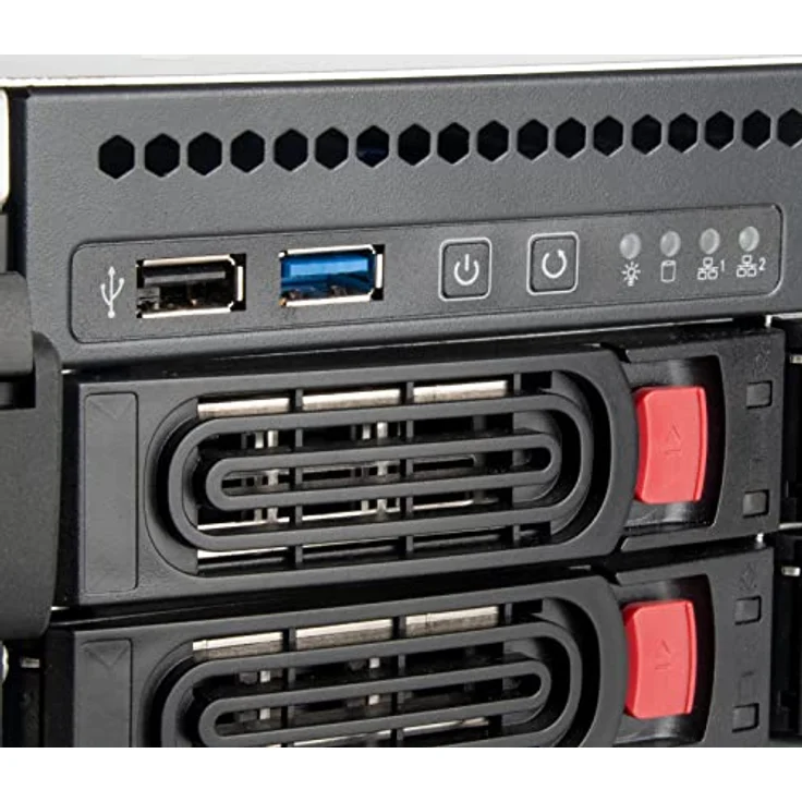 SilverStone SST-RM43-320-RS Rackmount Server, 4U Gehäuse für SSI-EEB-Mainboards, Platz für 20x 2,5 Zoll / 20x 3,5 Zoll Laufwerke, mit zwei vorinstallierten Lüftern – Bild 6