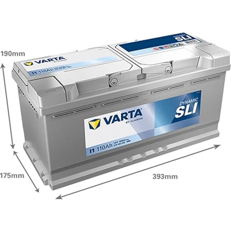 VARTA I1 Silver Dynamic 12V 110Ah 920A Autobatterie, hohe Kaltstartleistung für Fahrzeuge ohne Start-Stop-Technologie, inkl. 7,50 Pfand – Bild 3