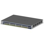 Netgear GS752TXPV3 48-Port Gigabit PoE+ Smart Switch with 10G SFP, Grau