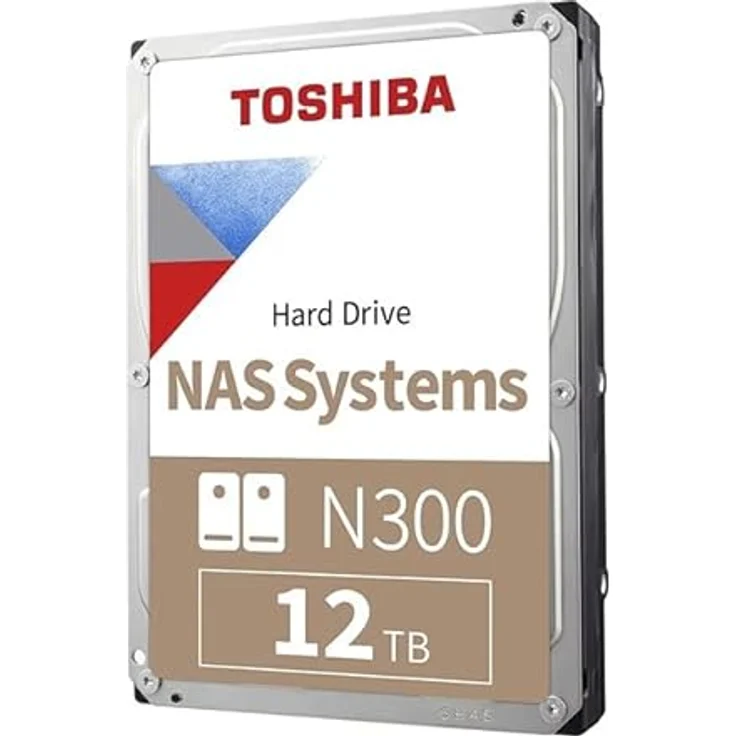 Toshiba N300 NAS - Festplatte - 12 TB - intern - 3.5 Zoll (8.9 cm) - SATA 6Gb/s - 7200 rpm - Puffer: 256 MB (HDWG21CUZSVA) – Bild 4