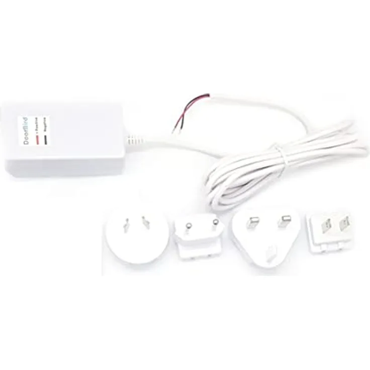 DoorBird Steckernetzteil für IP Video Türstation, Weiß | Stromversorgung für Video-Türsprechanlage mit 4 Landesadaptern (EU, US, UK, AU), 100-240 VAC auf 15VDC @ 1A